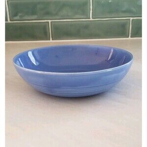 Vintage Harlequin Individual Salad Bowl  Blue Homer Laughlin Kitchenware